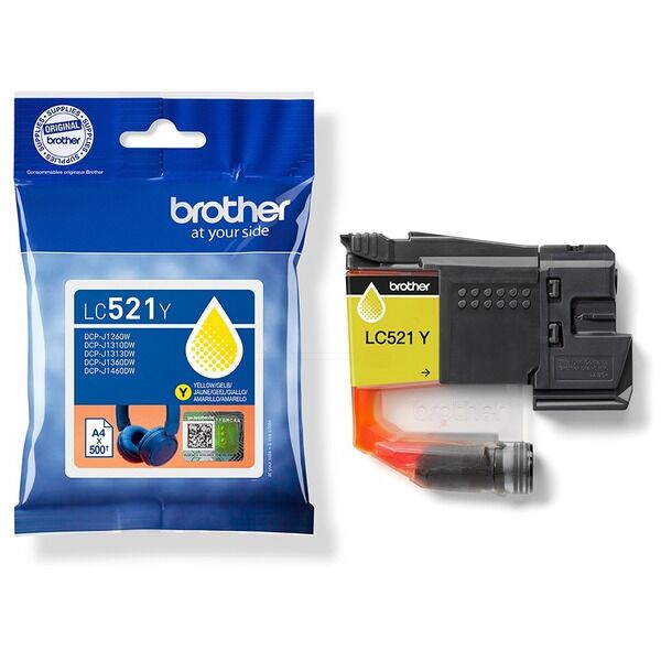 Original Brother LC521Y Tintenpatrone gelb