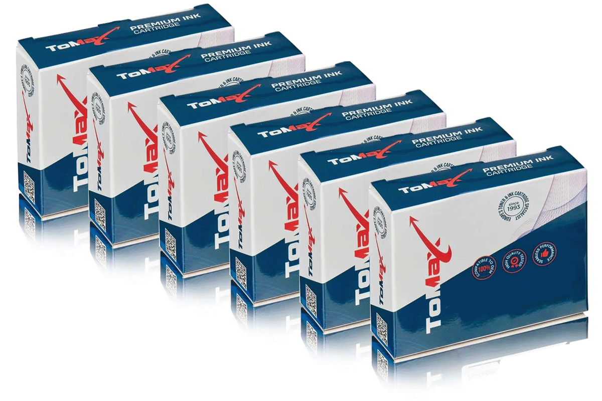 ToMax Multipack ersetzt Canon 6431B001 / PGI-550PGBKXL enthält 6x Tintenpatrone