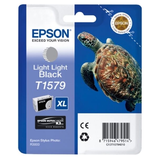 Original Epson T1579 (C13T15794010) Tintenpatrone schwarz hell hell