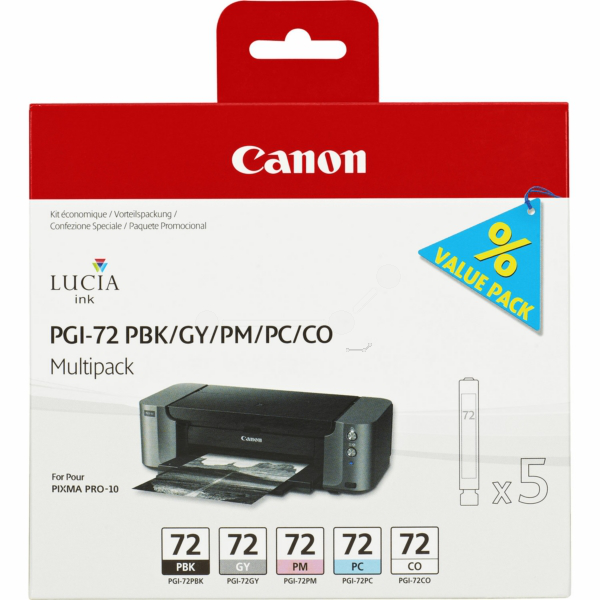 Original Canon 6403B007 / PGI72 Tintenpatrone Multipack