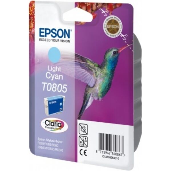 Original Epson T0805 (C13T08054011) Tintenpatrone cyan hell
