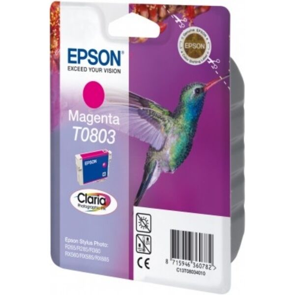 Original Epson T0803 (C13T08034011) Tintenpatrone magenta