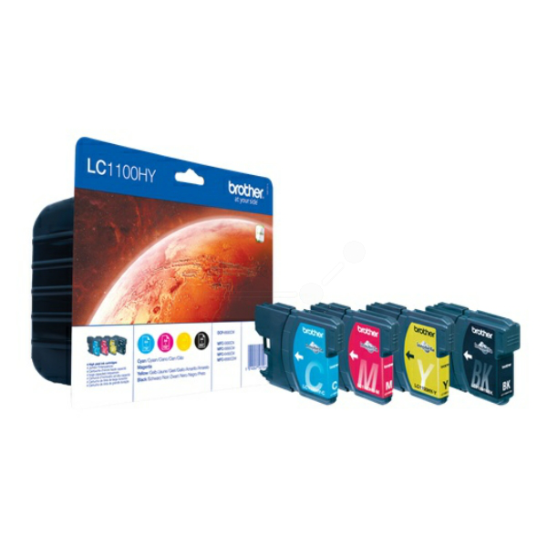 Original Brother LC1100HYVALBP Tintenpatrone MultiPack