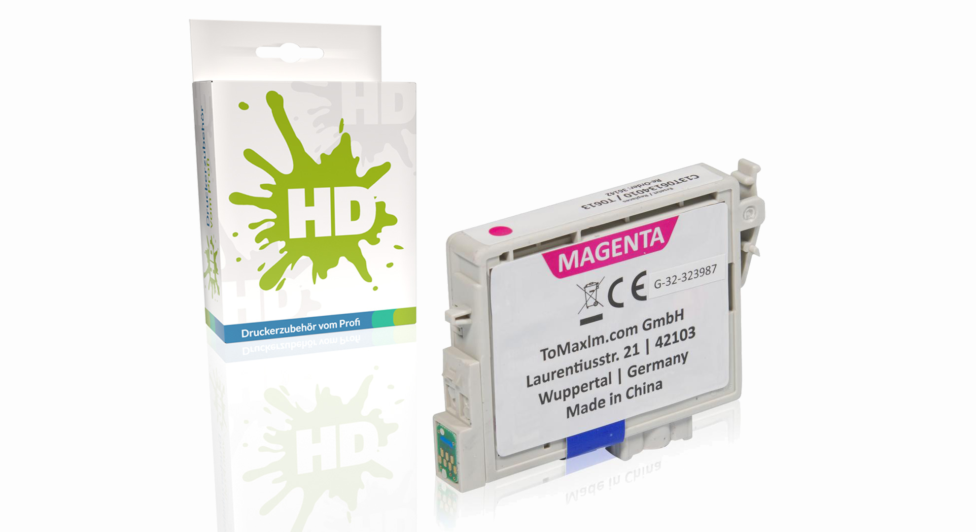 Kompatibel zu Epson C13T06134010 / T0613 XL Tintenpatrone, magenta