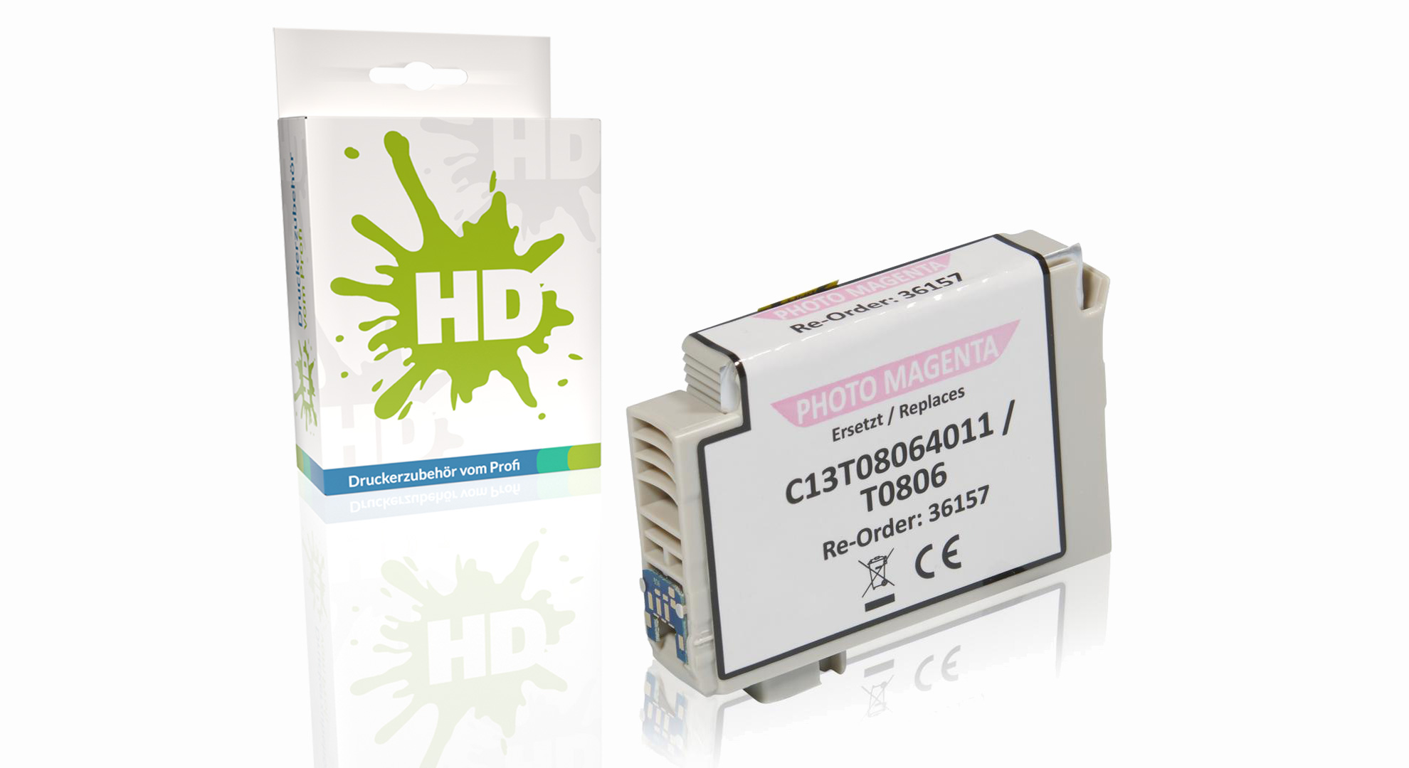 Kompatibel zu Epson C13T08064011 / T0806 Tintenpatrone, light magenta