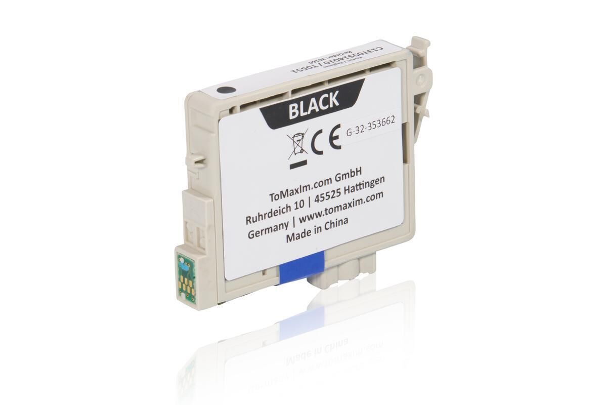 Kompatibel zu Epson C13T05514010 / T0551 Tintenpatrone, schwarz
