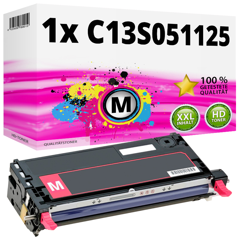 Kompatibel zu Epson C13S051125 / 1125 Tonerkartusche, magenta