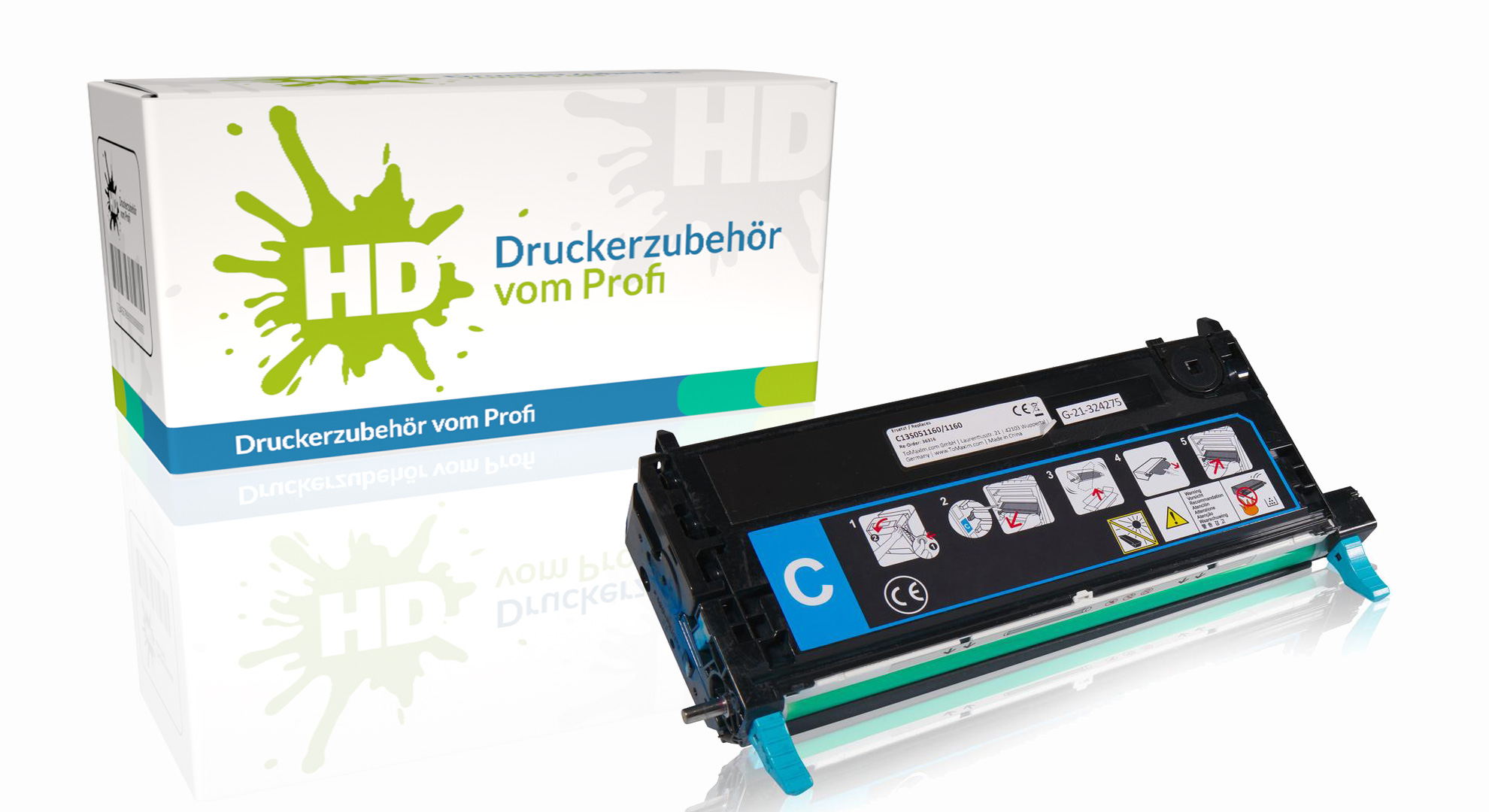 Kompatibel zu Epson C13S051160 / 1160 Tonerkartusche, cyan