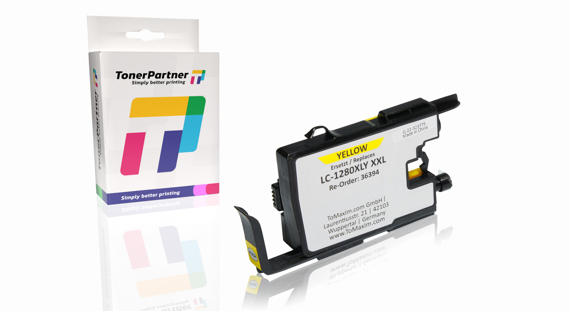 Kompatibel zu Brother LC-1280XLY Tintenpatrone, gelb