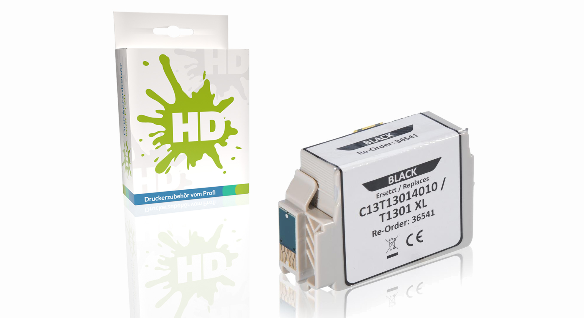 Kompatibel zu Epson C13T13014010 / T1301 Tintenpatrone, schwarz