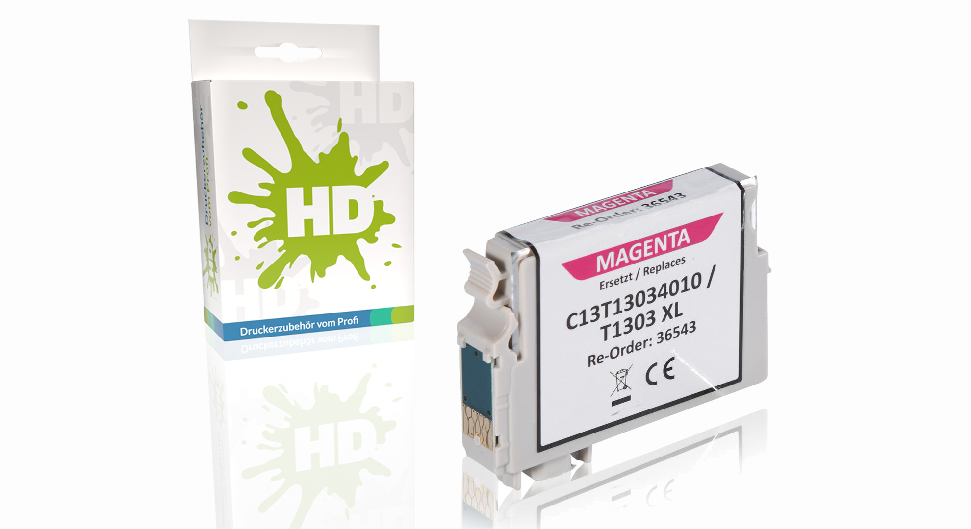 Kompatibel zu Epson C13T13034010 / T1303 Tintenpatrone, magenta