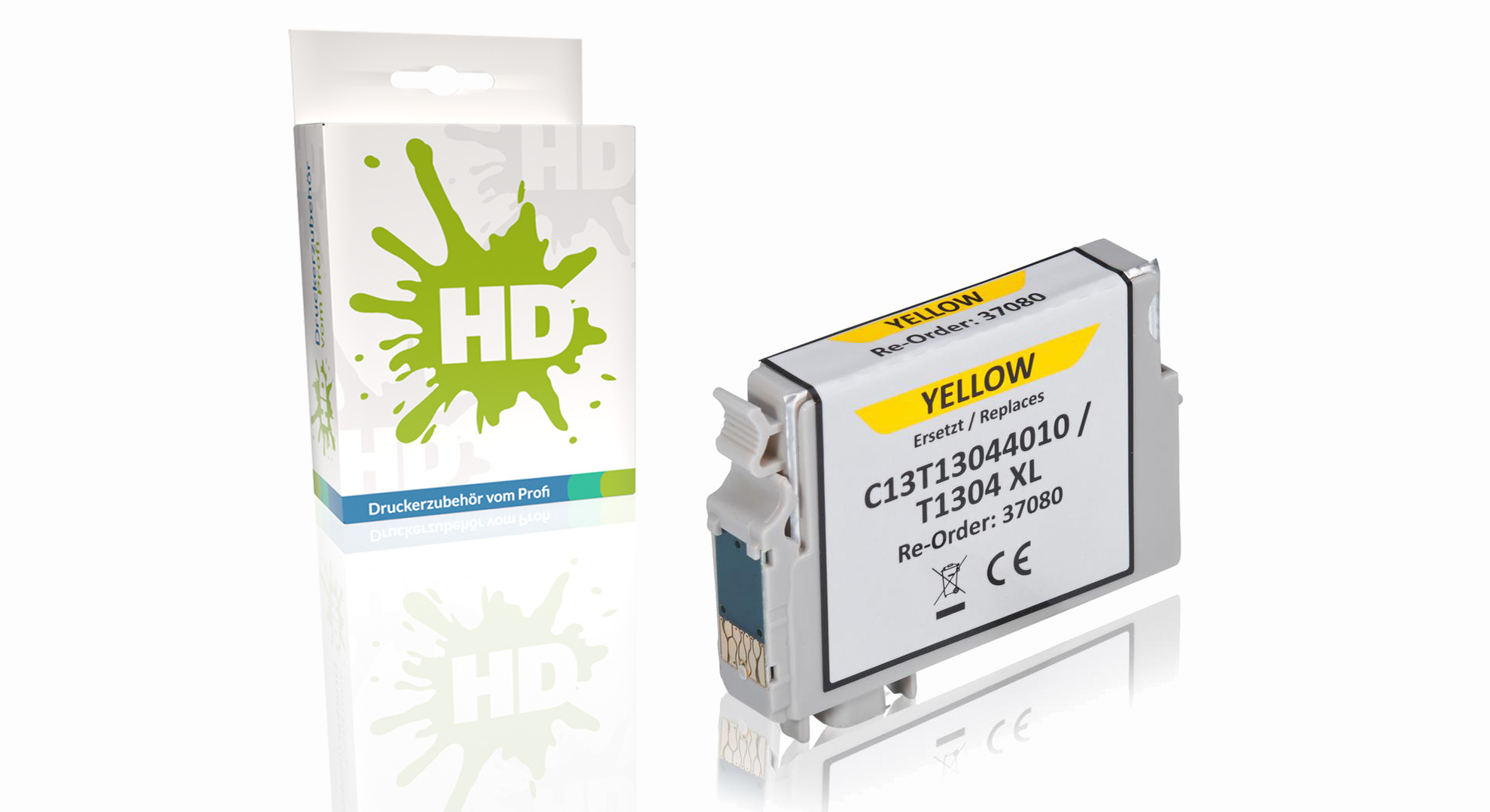 Kompatibel zu Epson C13T13044010 / T1304 Tintenpatrone, gelb