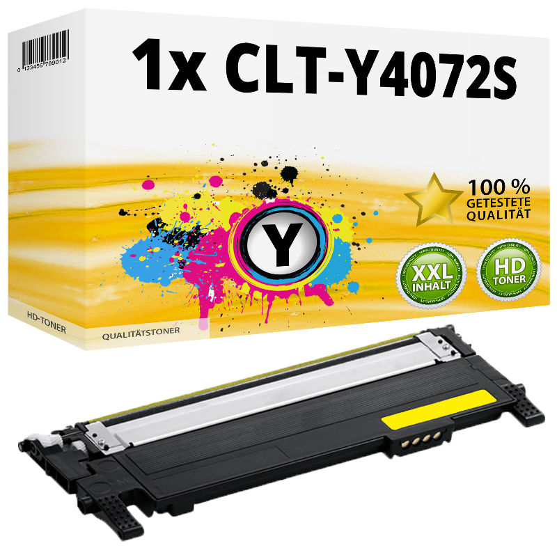 Kompatibel zu Samsung CLT-Y4072S/ELS / Y4072S Tonerkartusche, gelb