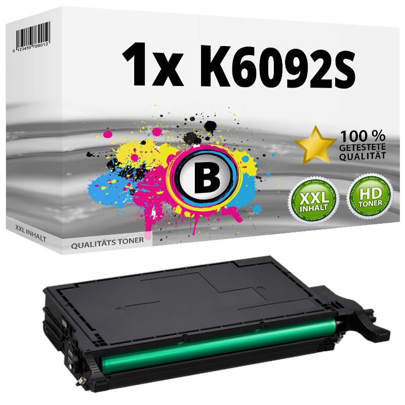 Kompatibel zu Samsung / HP CLT-K6092S/ELS / K6092S Tonerkartusche, schwarz
