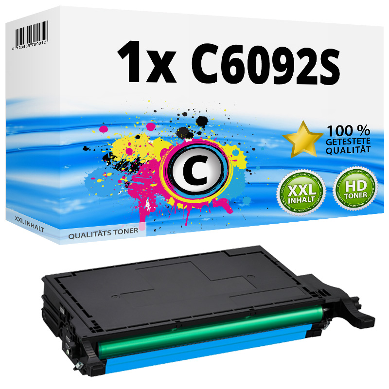 Kompatibel zu Samsung / HP CLT-C6092S/ELS / C6092S Tonerkartusche, cyan