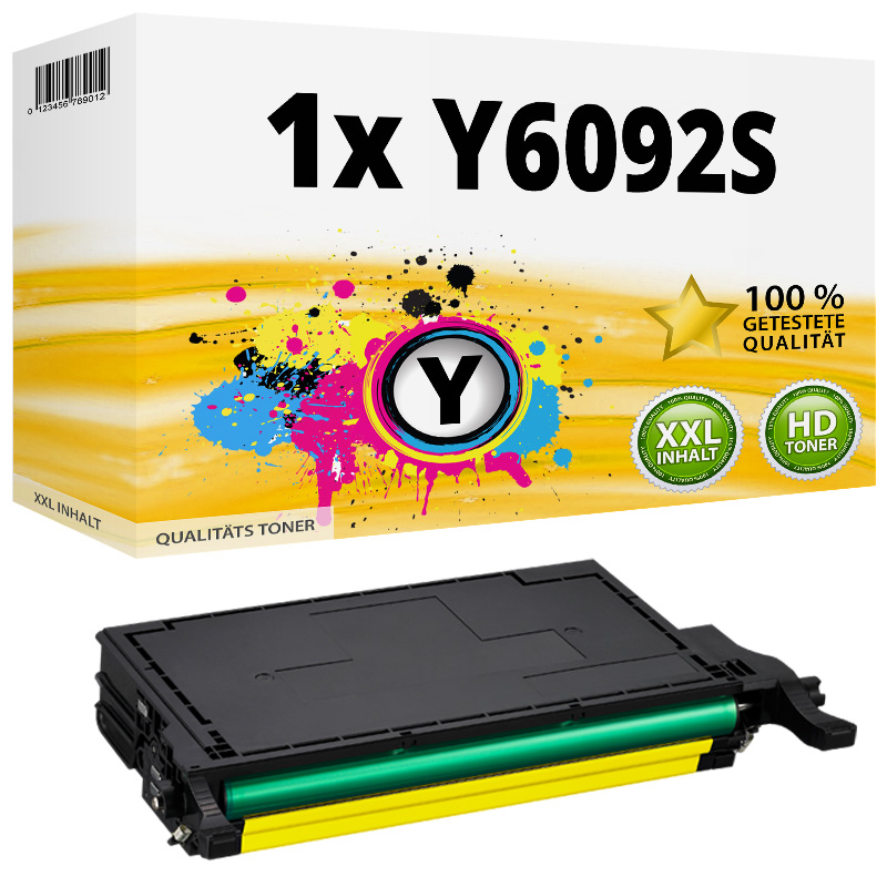 Kompatibel zu Samsung / HP CLT-Y6092S/ELS / Y6092S Tonerkartusche, gelb