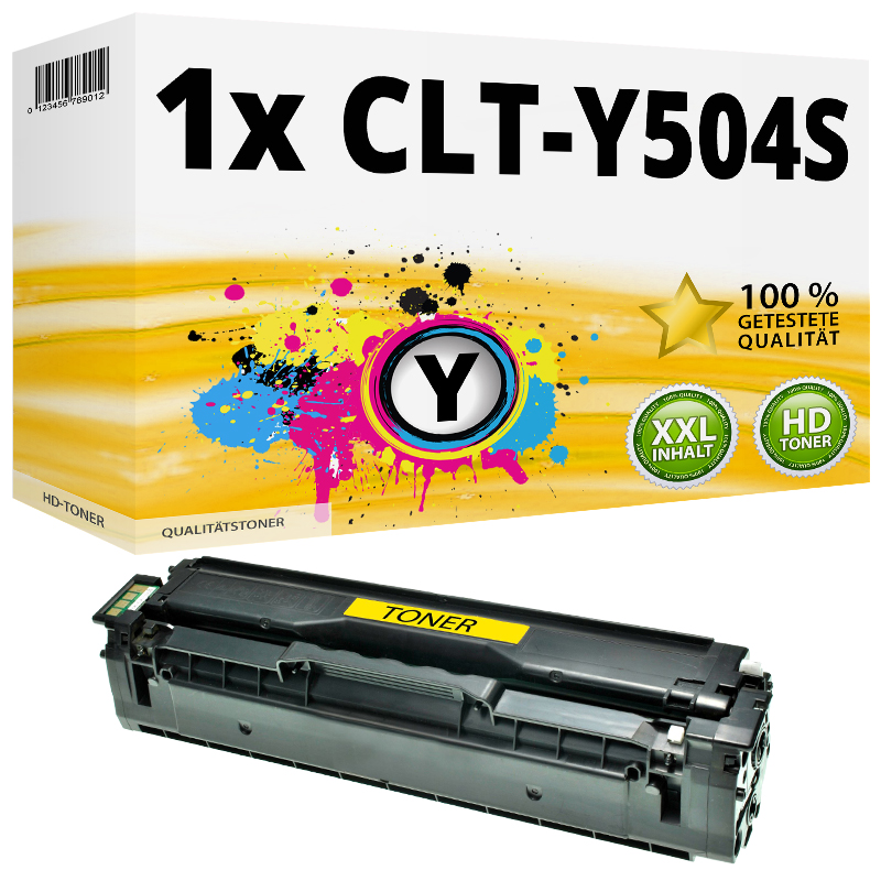 Kompatibel zu Samsung / HP CLT-Y504S/ELS / Y504 Tonerkartusche, gelb