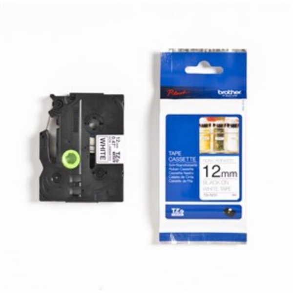 Original Brother TZEN231 P-Touch Farbband schwarz auf weiss Laminat 12mm x 8m