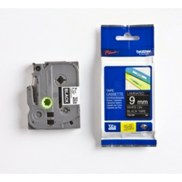 Original Brother TZE325 P-Touch Farbband weiss auf schwarz Laminat 9mm x 8m