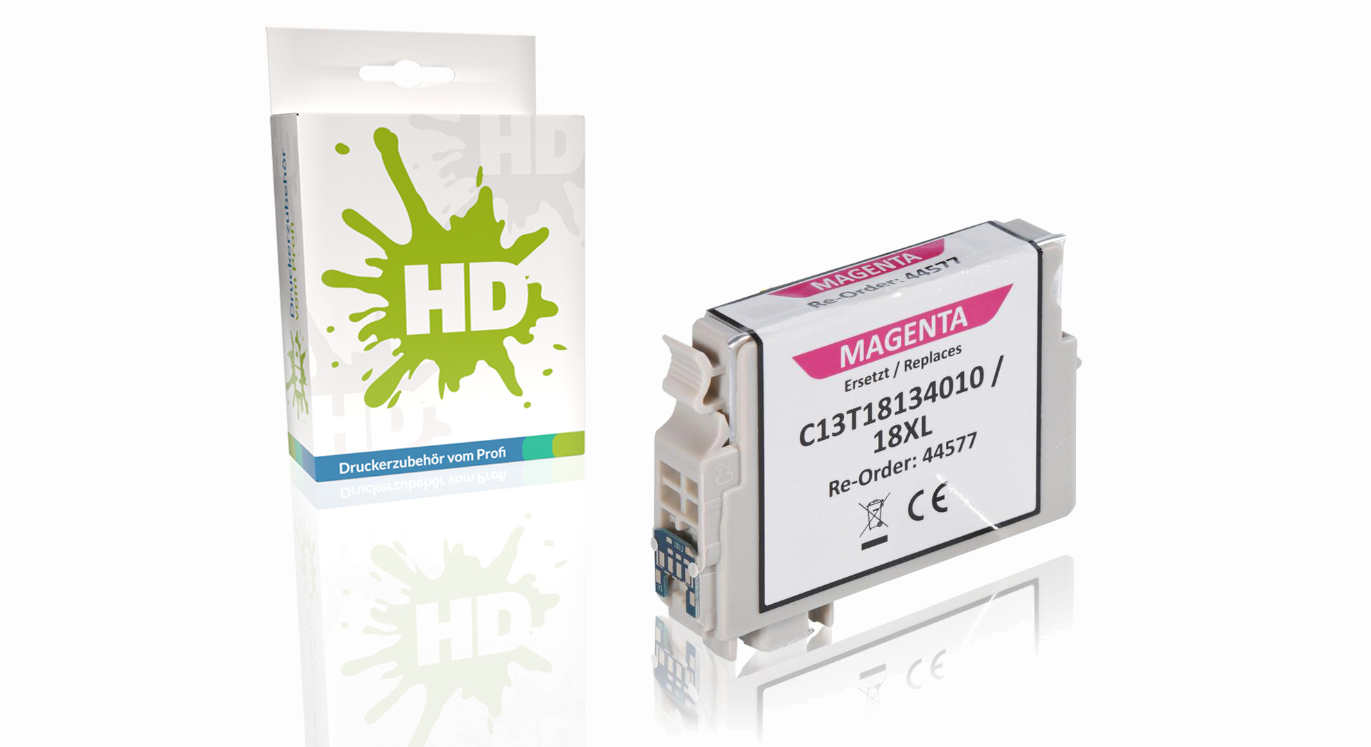 Kompatibel zu Epson C13T18134010 / 18XL Tintenpatrone, magenta