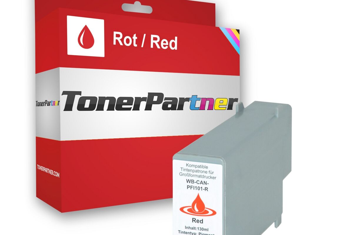 Kompatibel zu Canon PFI-101R (0889B001) Tintenpatrone, rot