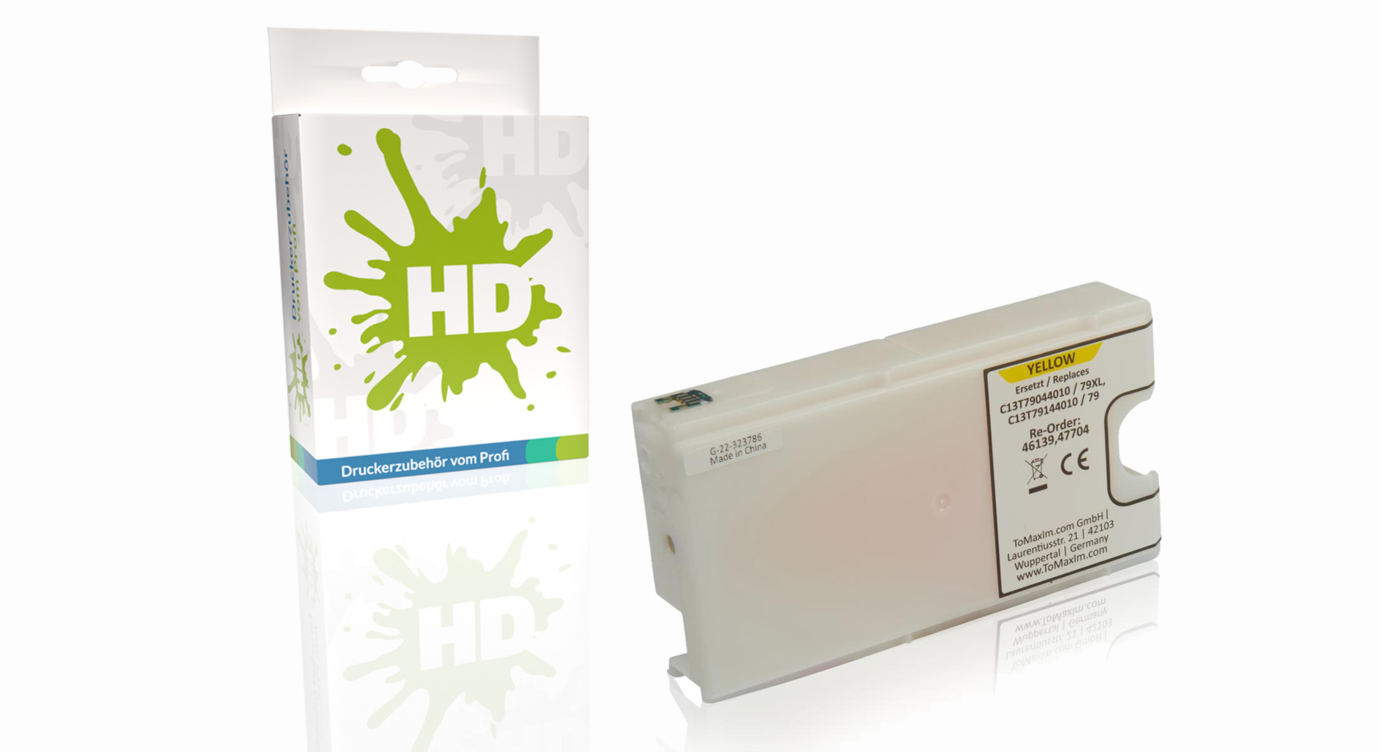 Kompatibel zu Epson C13T79044010 / 79XL Tintenpatrone, gelb