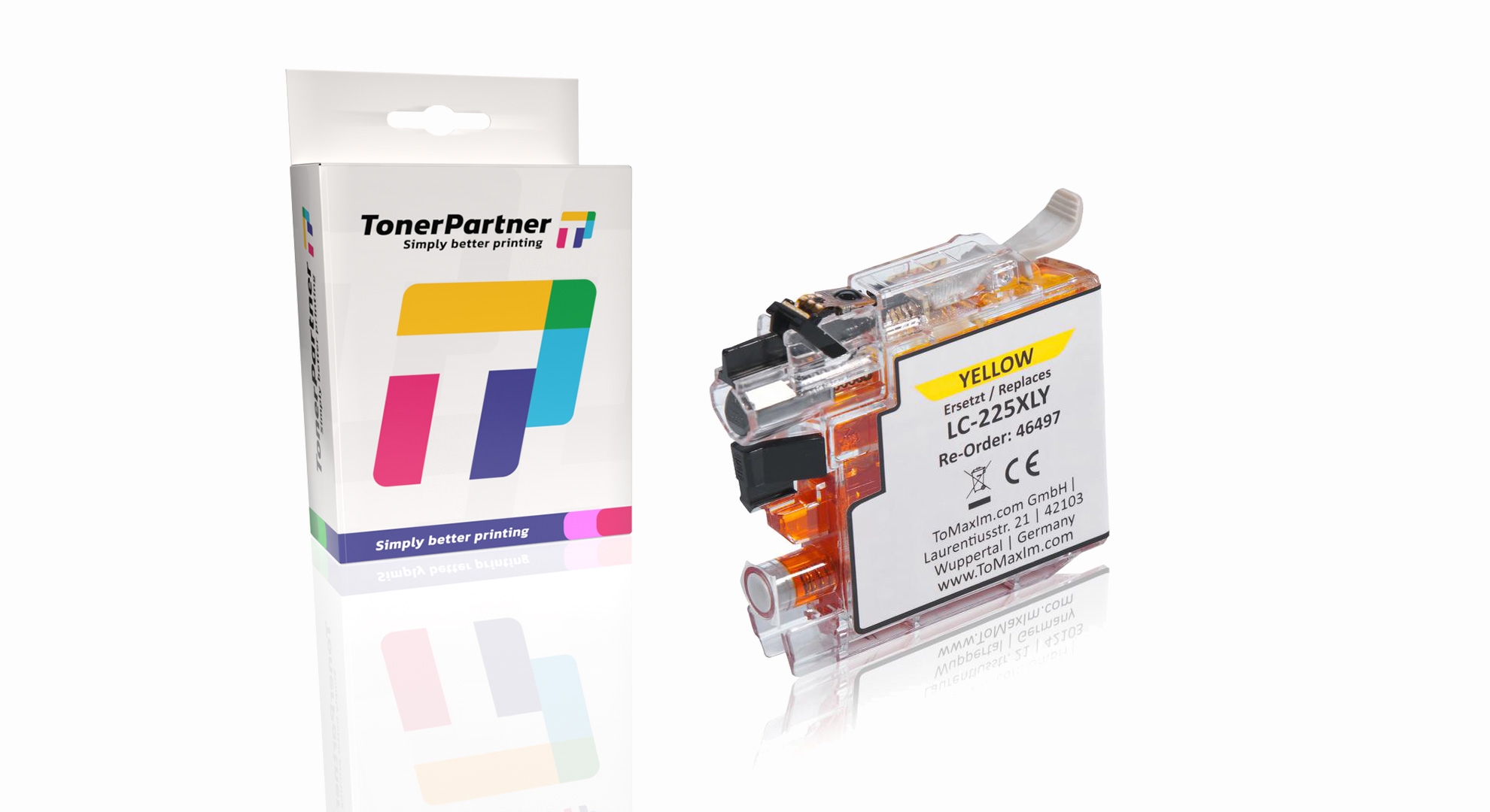 Kompatibel zu Brother LC-225XLY Tintenpatrone, gelb