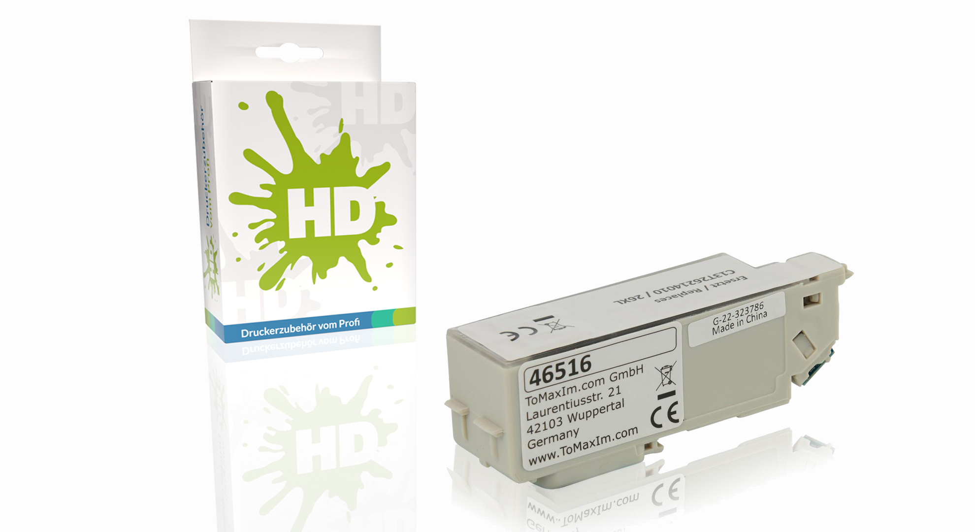 Kompatibel zu Epson C13T26214010 / 26XL Tintenpatrone, schwarz