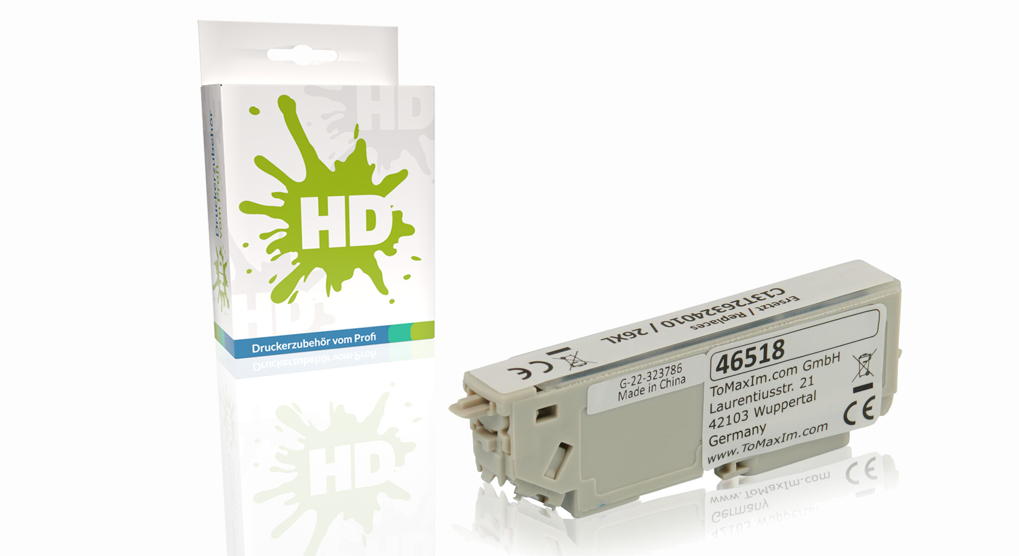 Kompatibel zu Epson C13T26324010 / 26XL Tintenpatrone, cyan