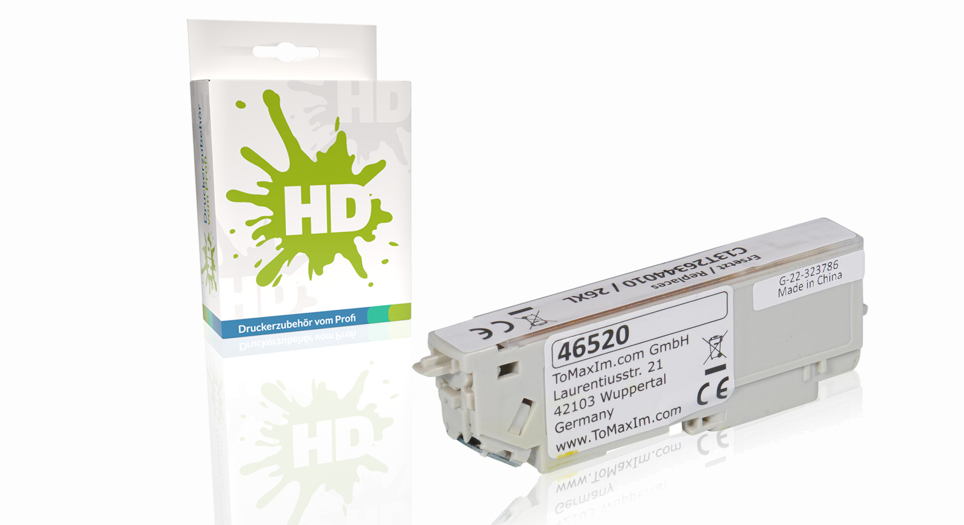 Kompatibel zu Epson C13T26344010 / 26XL Tintenpatrone, gelb