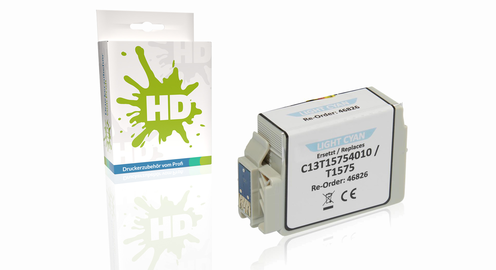 Kompatibel zu Epson C13T15754010 / T1575 Tintenpatrone, light cyan