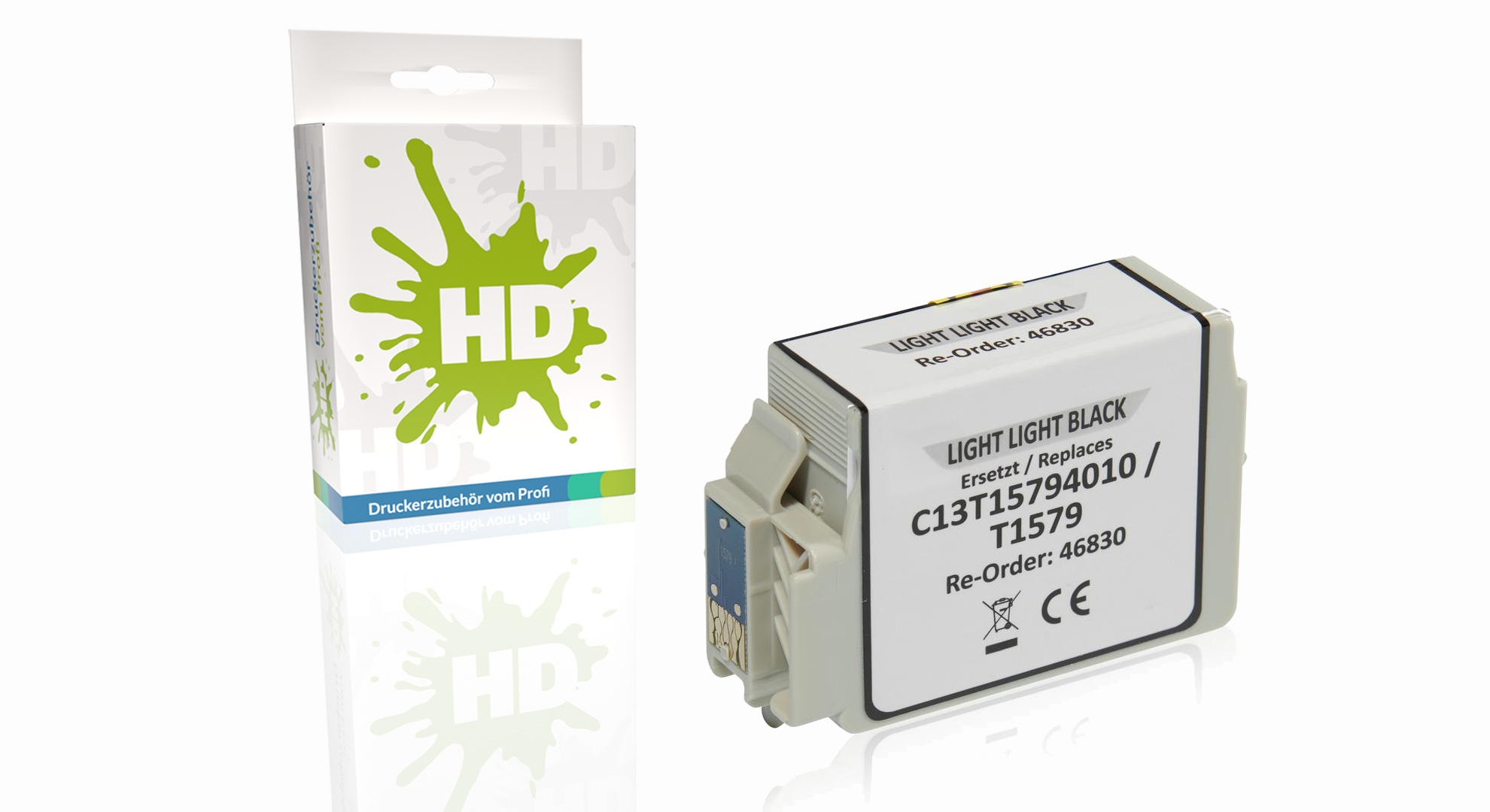 Kompatibel zu Epson C13T15794010 / T1579 Tintenpatrone, schwarz