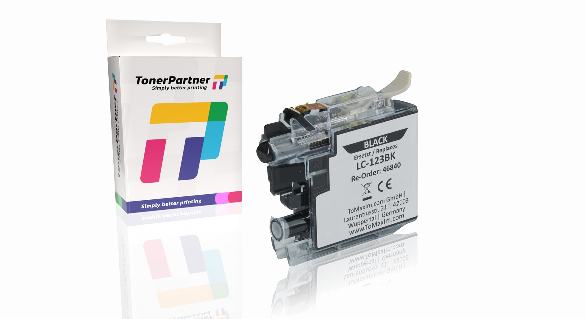 Kompatibel zu Brother LC-123BK Tintenpatrone, schwarz
