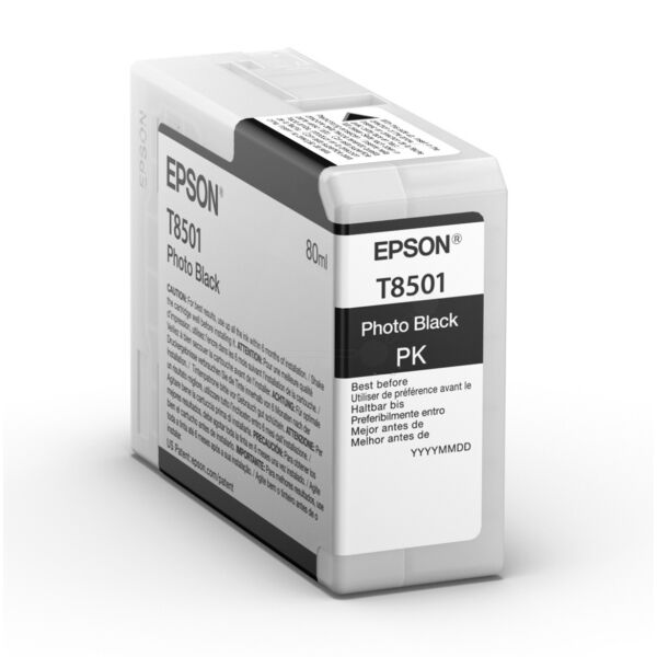 Original Epson T8501 (C13T850100) Tintenpatrone schwarz hell
