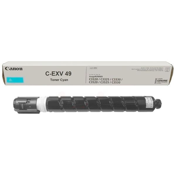 Original Canon CEXV49 (8525B002) Toner cyan