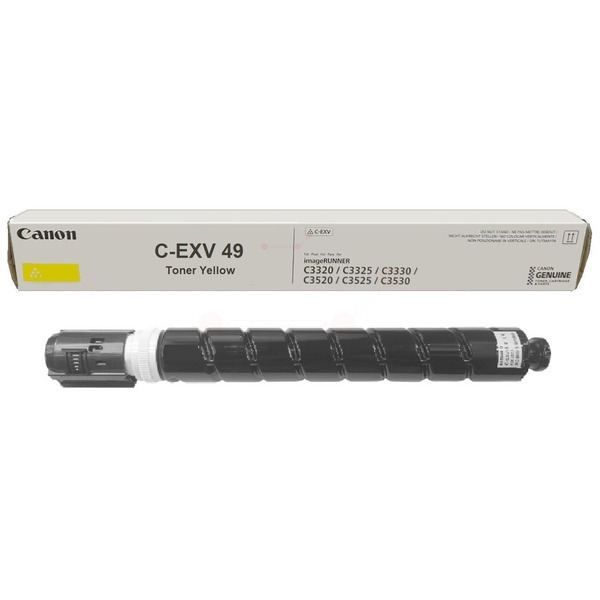 Original Canon 8527B002 / CEXV49 Toner gelb