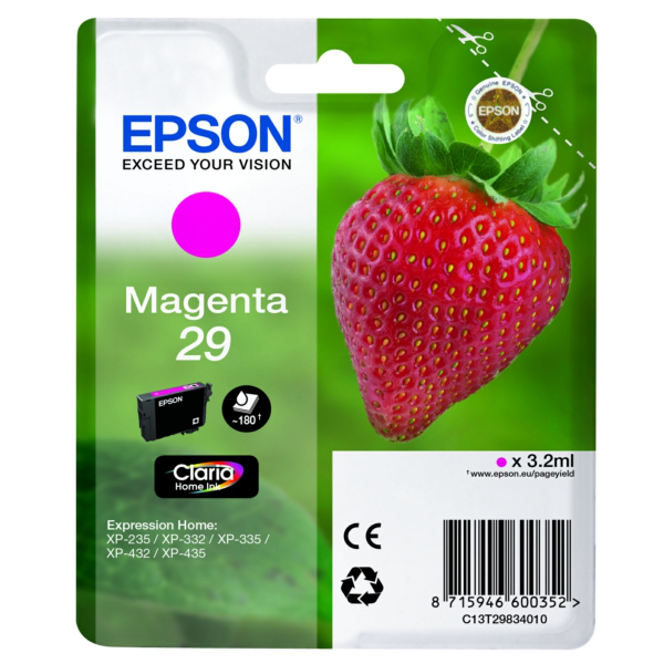 Original Epson C13T29834010 / 29 Tintenpatrone magenta