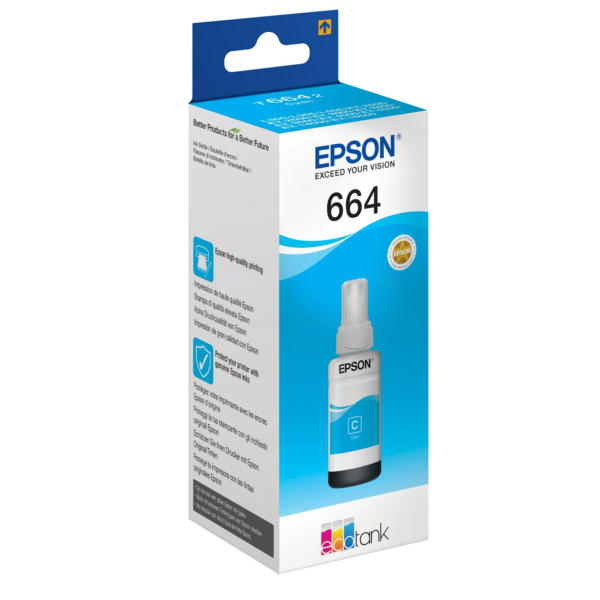 Original Epson C13T664240 / 664 Tintenflasche cyan