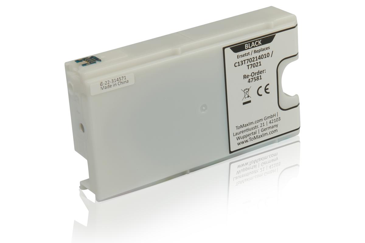 Kompatibel zu Epson C13T70214010 / T7021 XL Tintenpatrone, schwarz