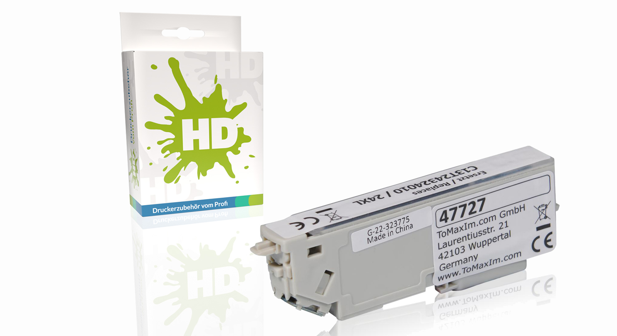 Kompatibel zu Epson C13T24324010 / 24XL Tintenpatrone, cyan