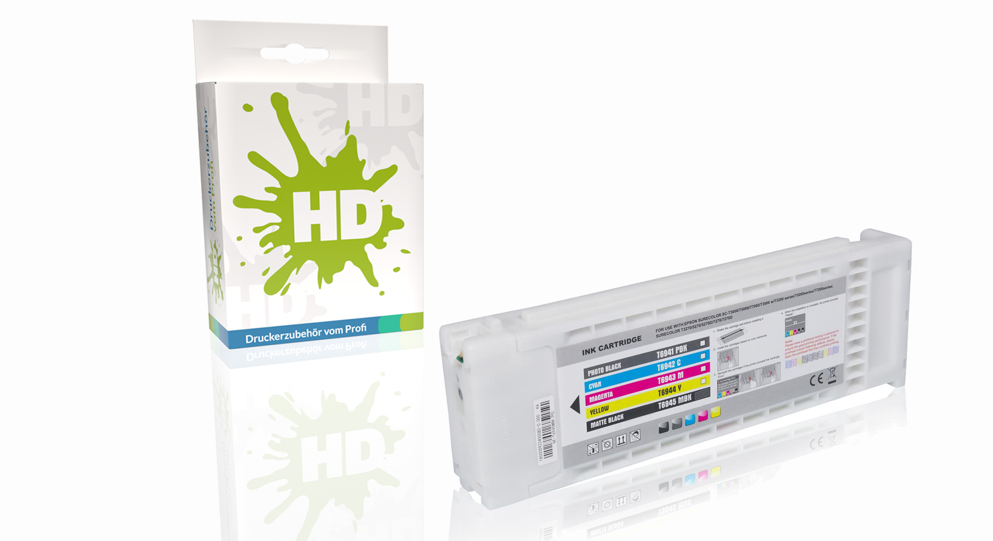 Kompatibel zu Epson C13T694500 / T6945 Tintenpatrone, matt schwarz