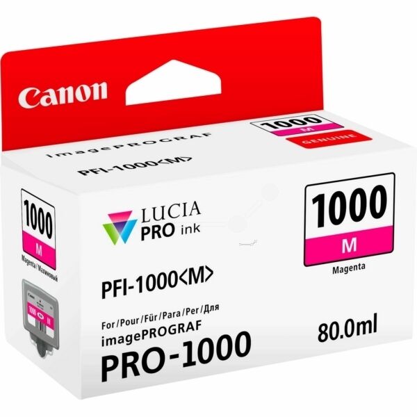 Original Canon PFI1000M (0548C001) Tintenpatrone magenta