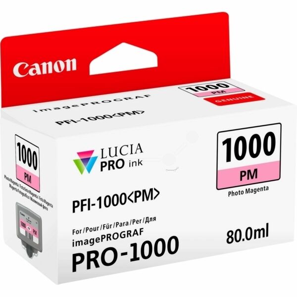 Original Canon PFI1000PM (0551C001) Tintenpatrone magenta hell
