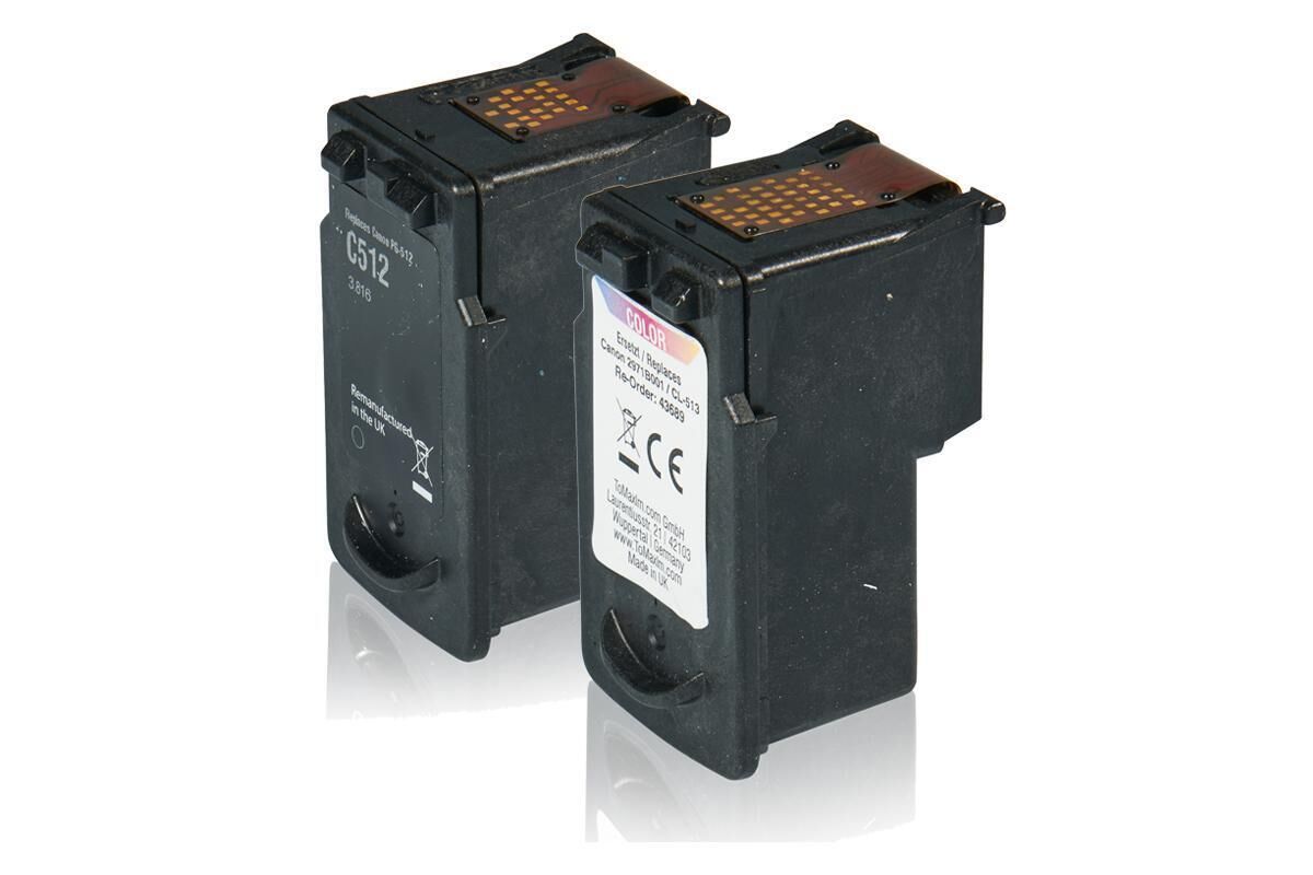 Multipack kompatibel zu Canon 2969B001 / PG-512+CL-513 enthält 2x Druckkopfpatrone