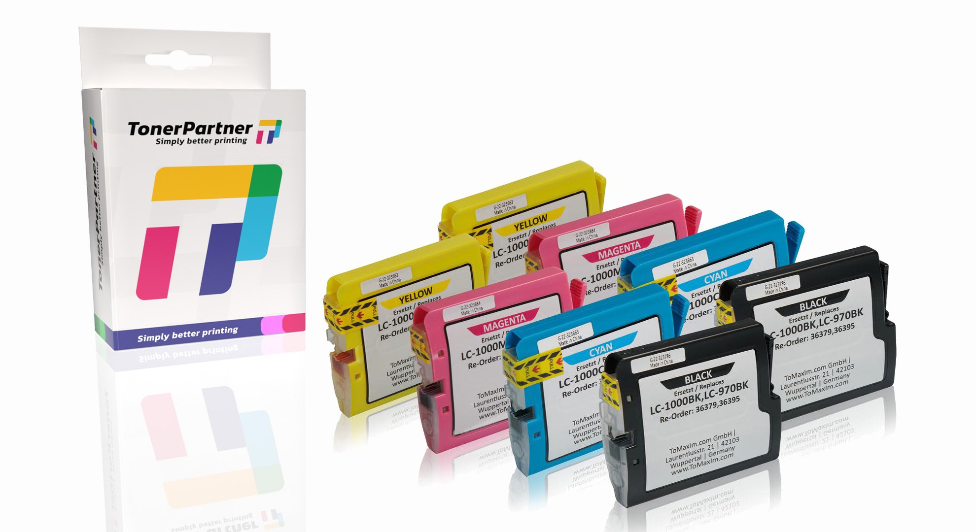 Multipack kompatibel zu Brother LC-1000 VAL enthält 8x Tintenpatrone