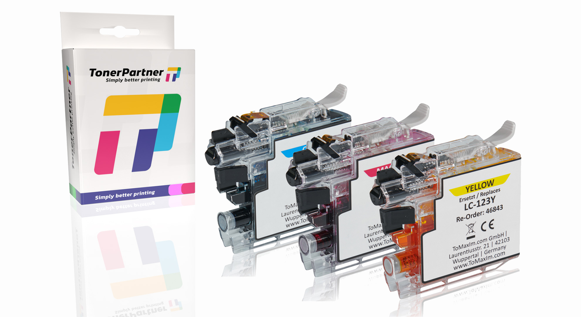 Multipack kompatibel zu Brother LC-123 RBW BP enthält 3x Tintenpatrone