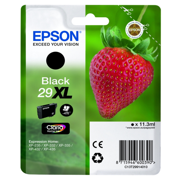 Original Epson C13T29914022 / 29XL Tintenpatrone schwarz