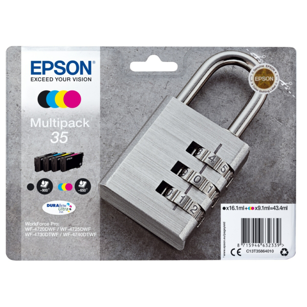 Original Epson C13T35864010 / 35 Tintenpatrone Multipack