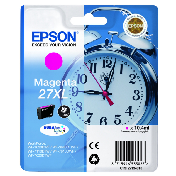 Original Epson C13T27134012 / 27XL Tintenpatrone magenta