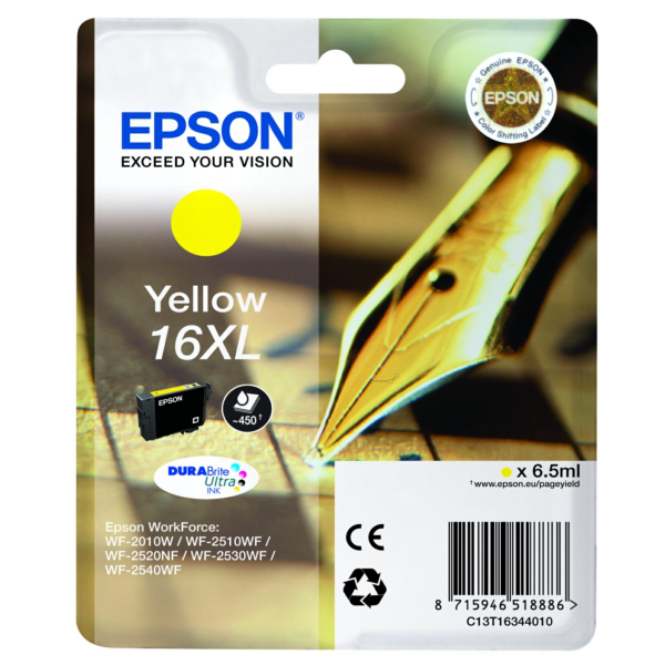 Original Epson C13T16344012 / 16XL Tintenpatrone gelb